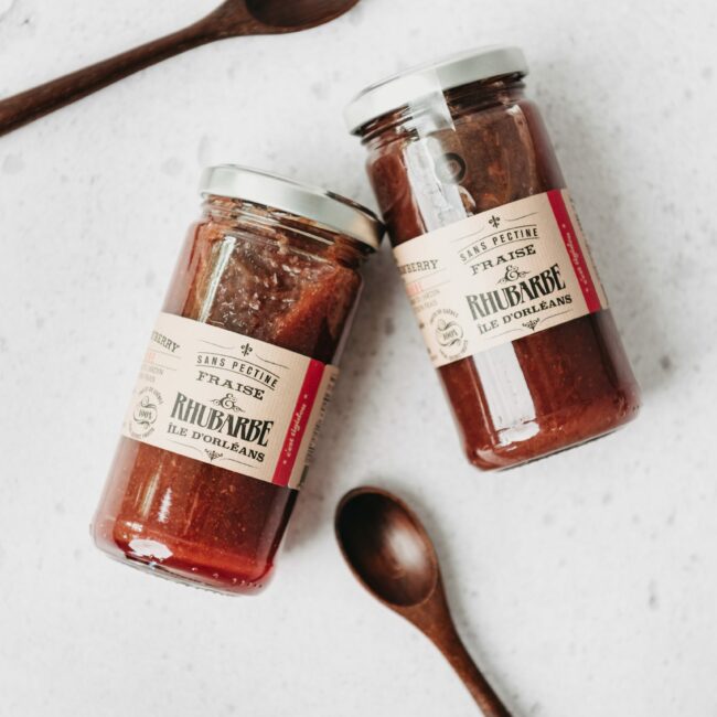 Confiture fraise rhubarbe