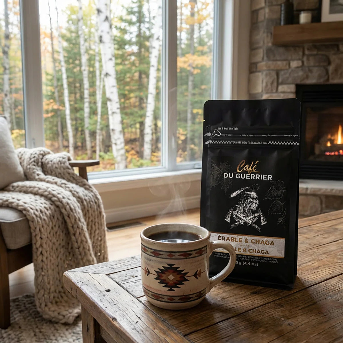 Maple and chaga coffee