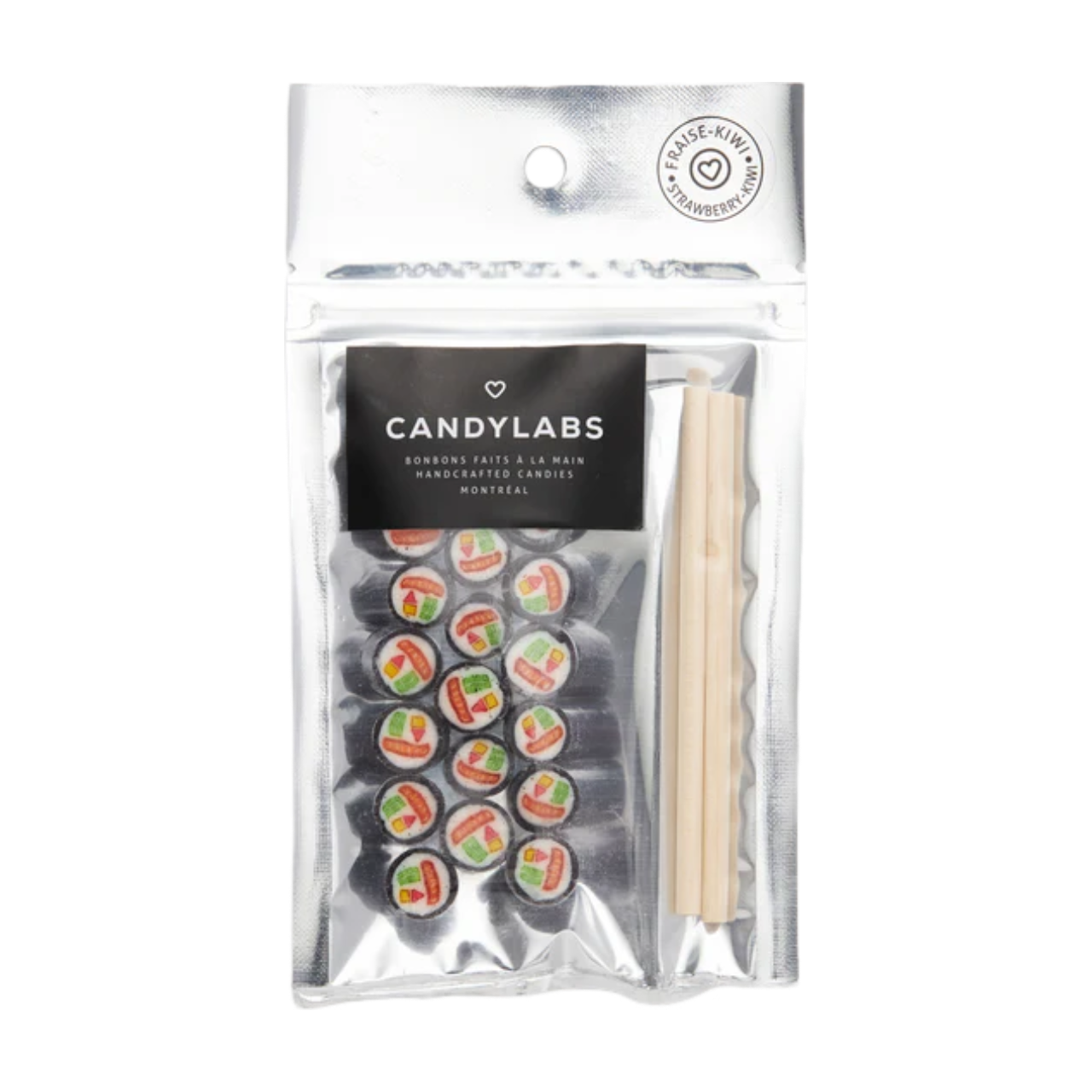 Sac mélange de bonbons - Sushi roll (fraise-kiwi)