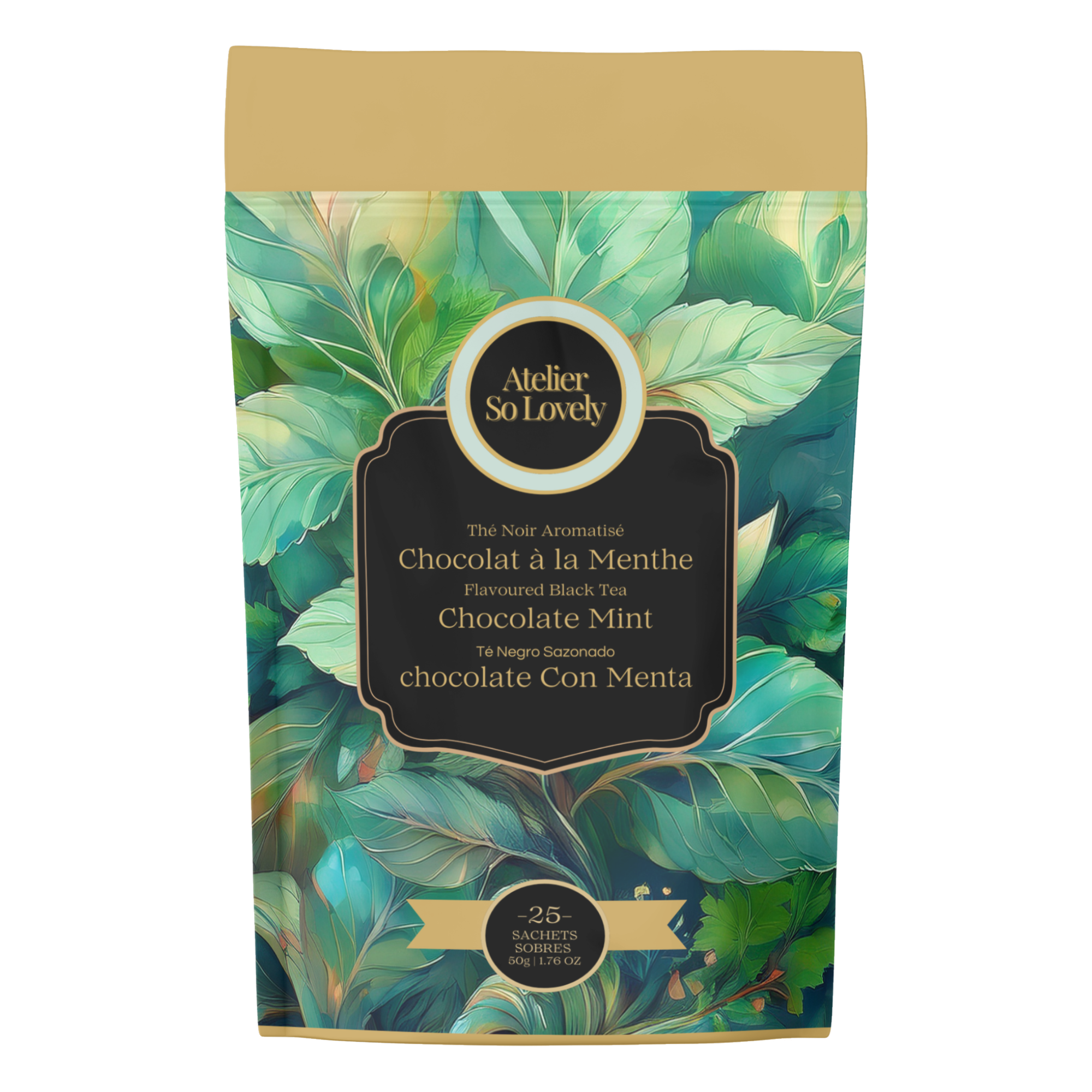 Thé noir chocolat menthe