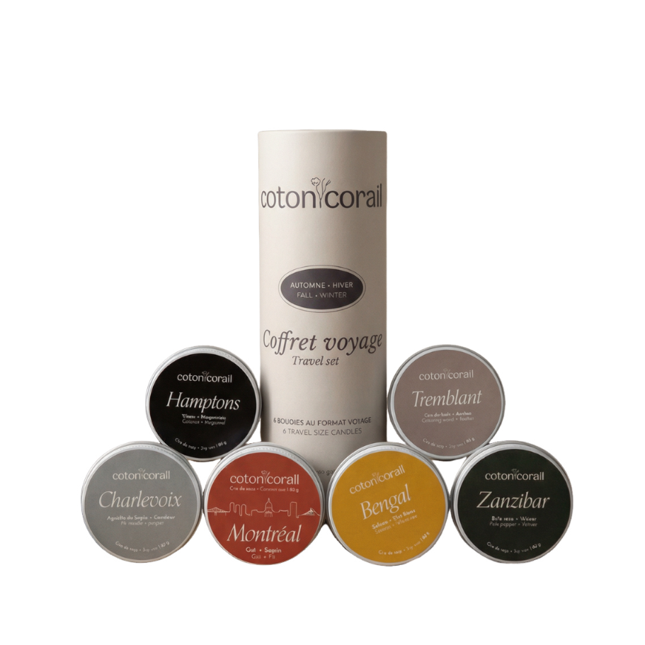 Box of 6 scented candles – Fall / Winter Edition