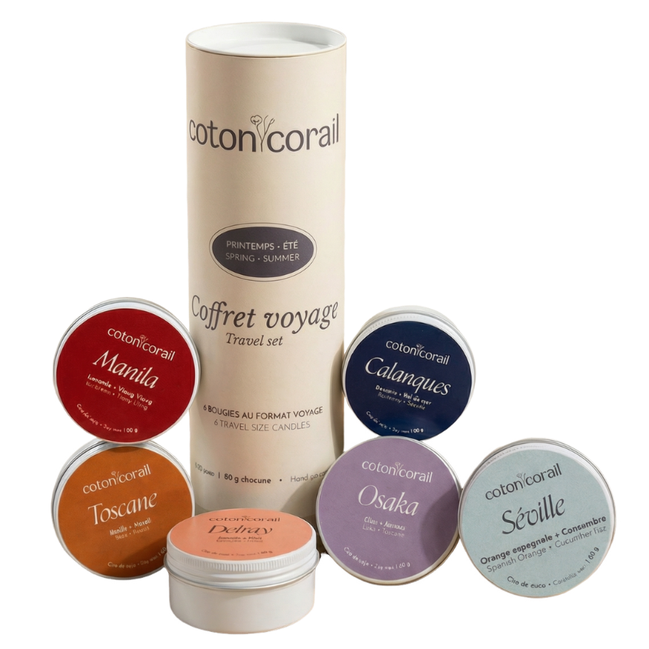 Box of 6 scented candles – Spring / Summer Edition