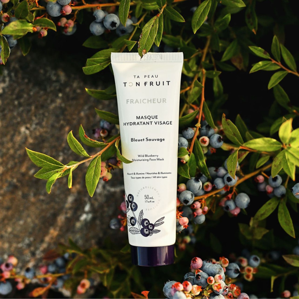 Masque hydratant pour le visage aux bleuets sauvages
