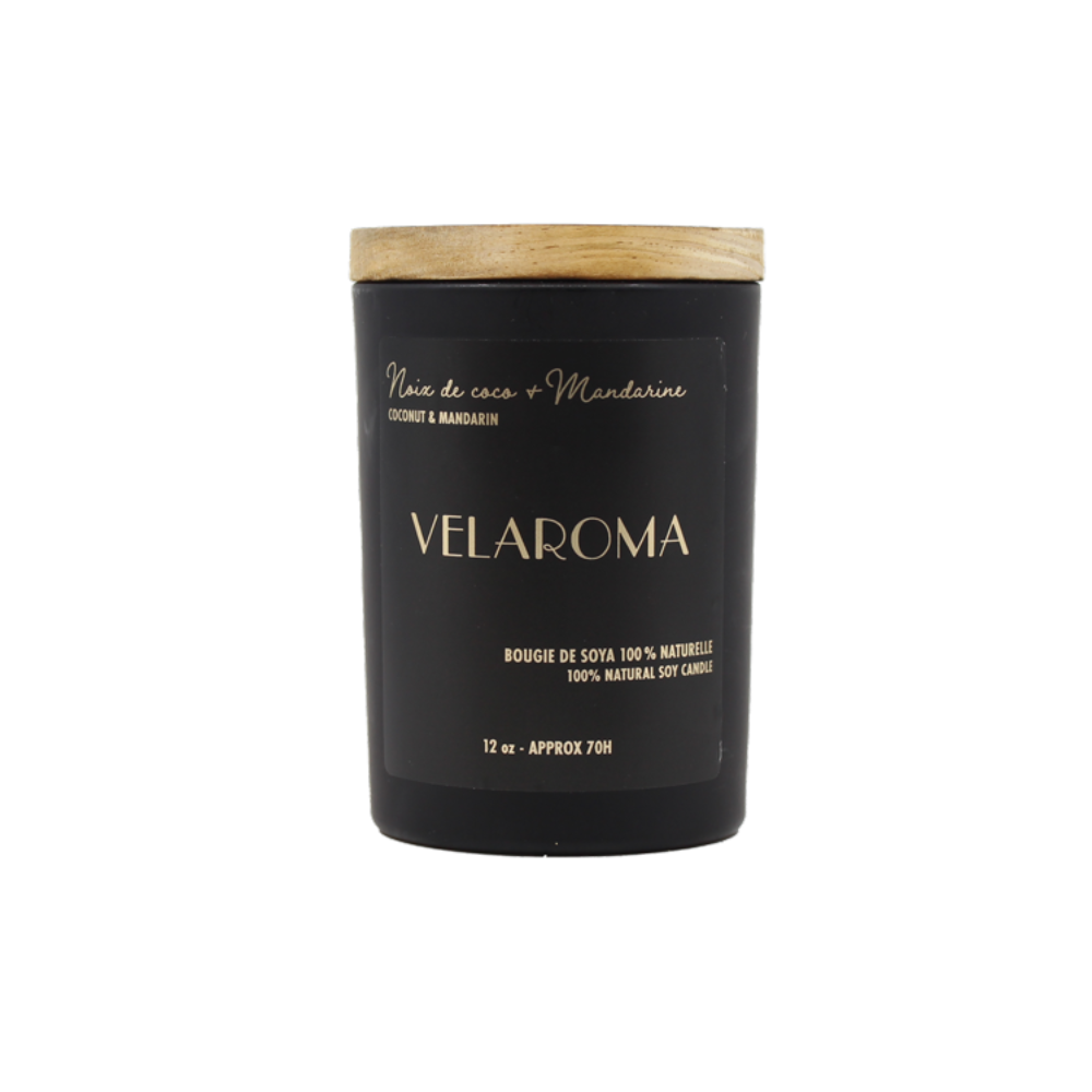 Bougie Velaroma parfumée - Noix de coco & Mandarine