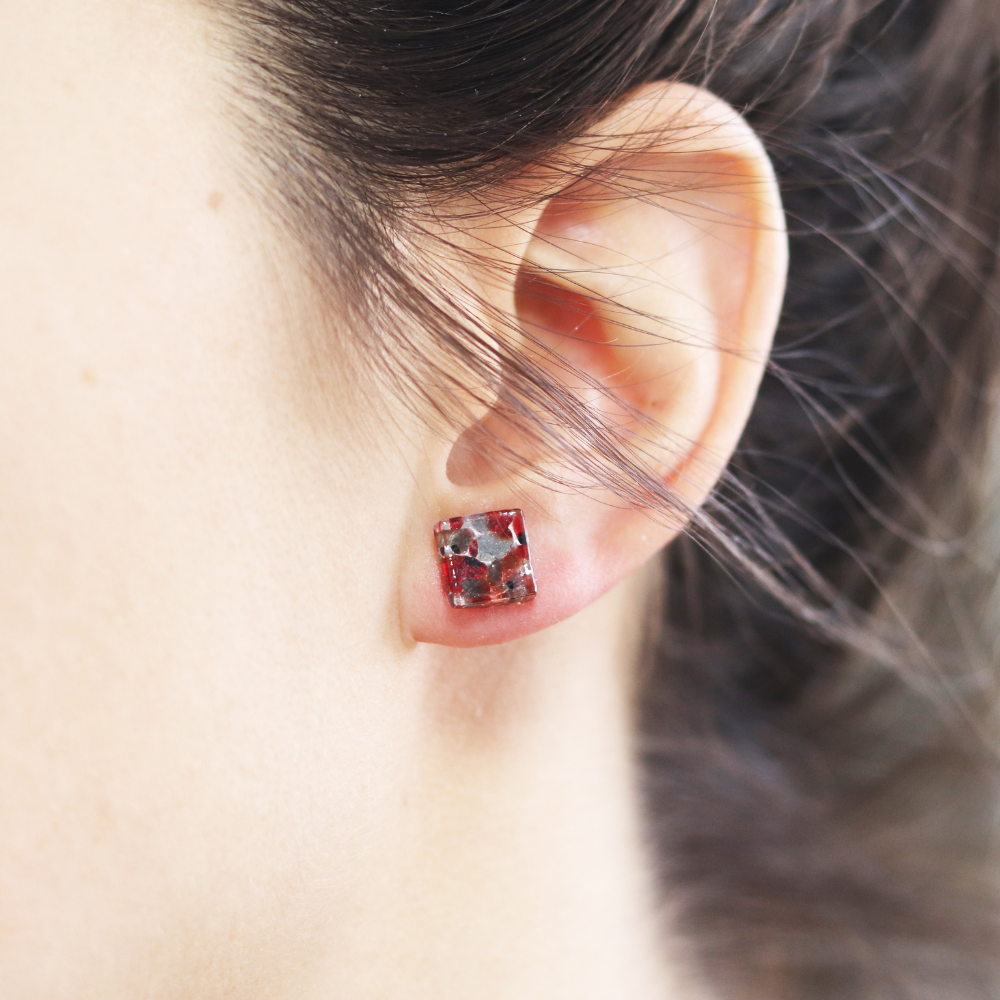 Boucle d'oreille à motif | Choisissez votre couleur