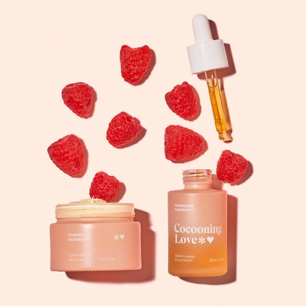 Face cream for combination to oily skin - Raspberry