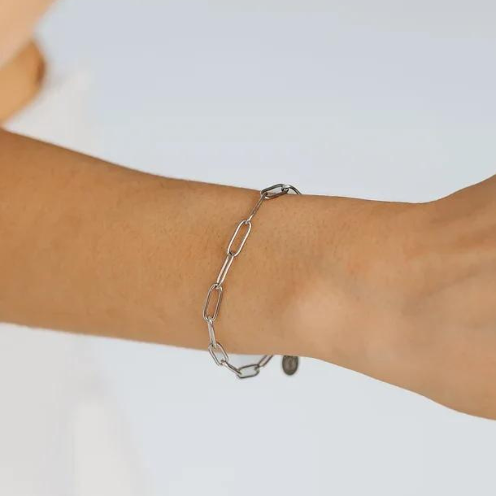 Bracelet en chaîne en acier inoxydable - Zaya