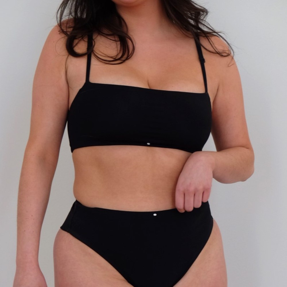 Recycled swimsuit bottoms - High waist