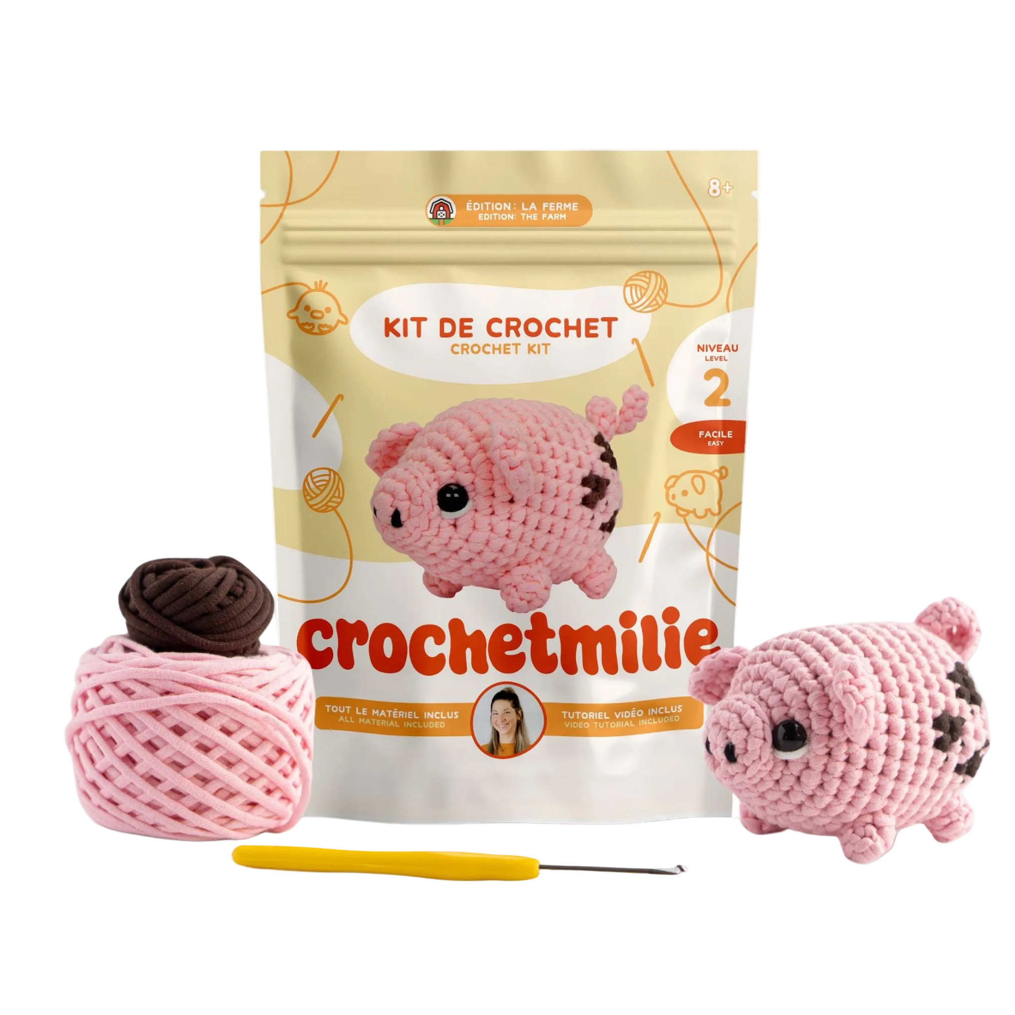 Kit de crochet – Le p’tit cochon