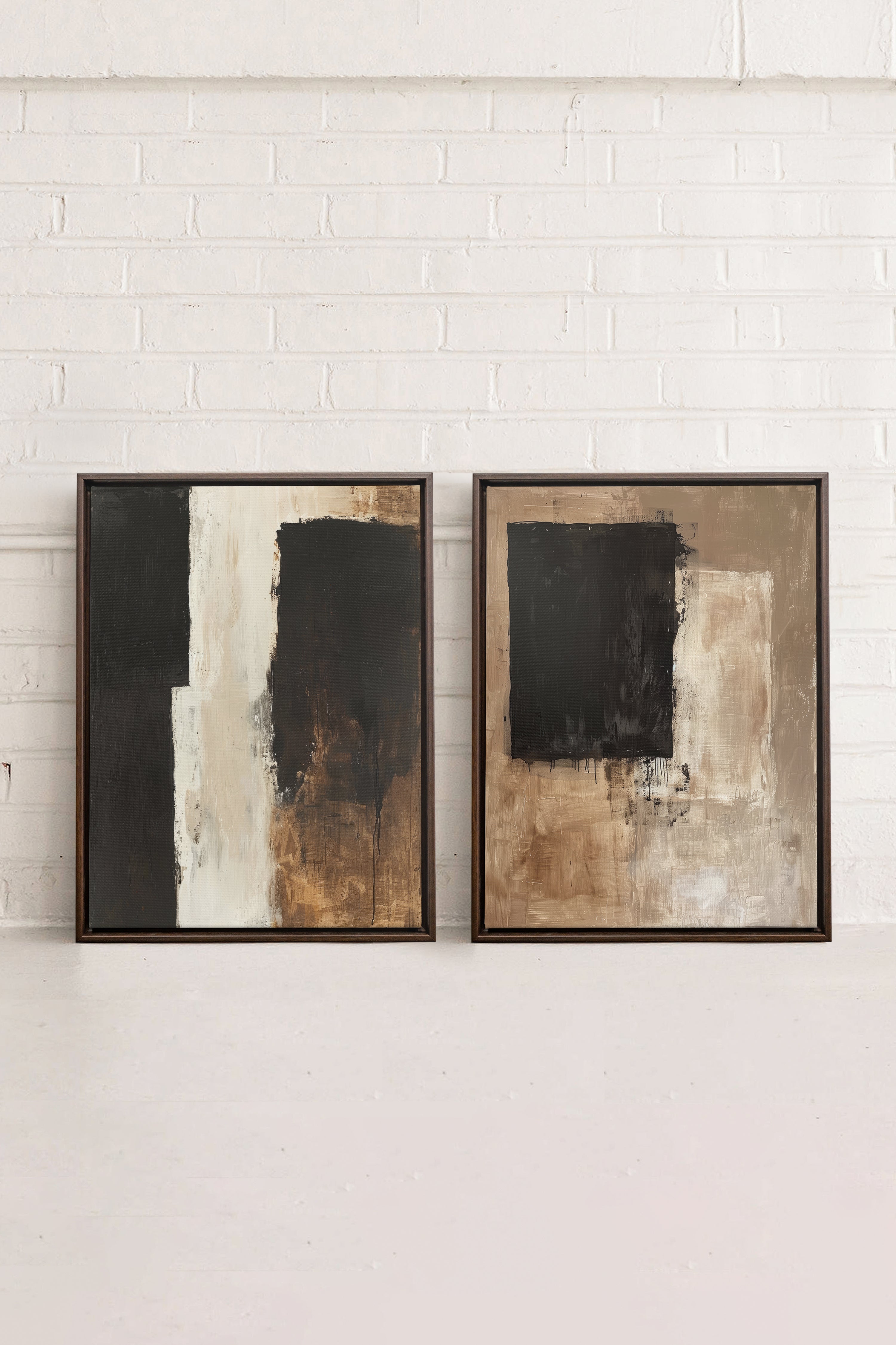 DUO INK METAPHOR (2 Oeuvres sur toile étirée)