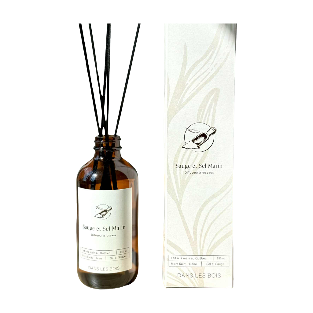 Diffuseur à roseaux  - Sauge & Sel Marin