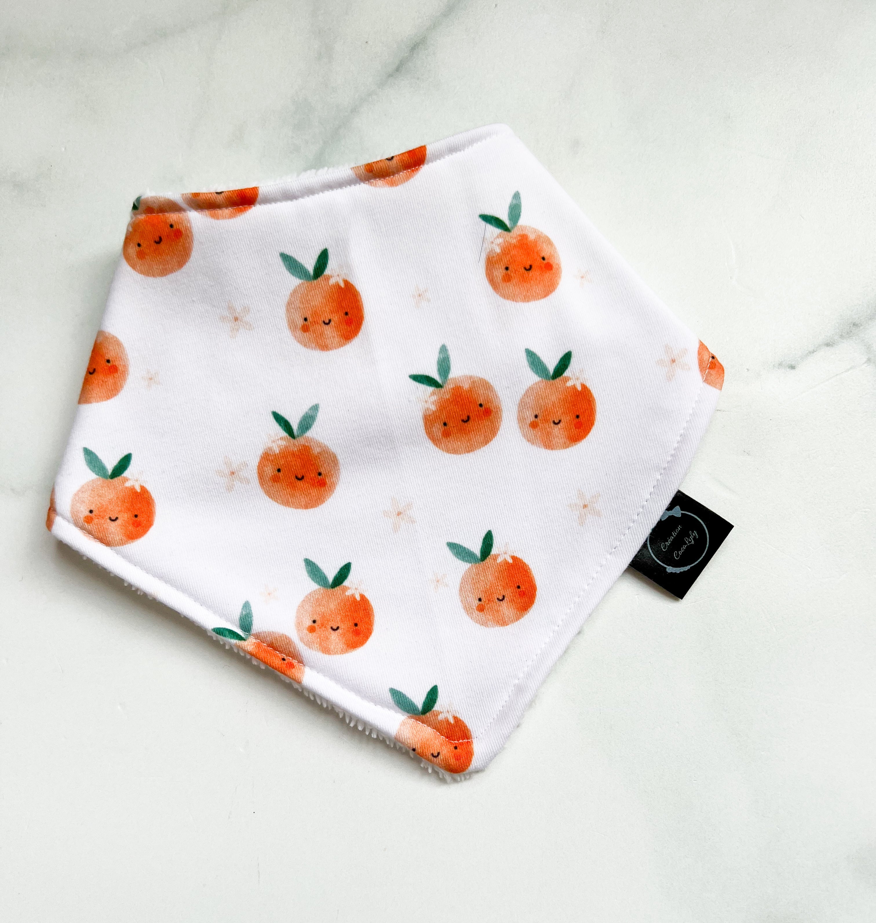 Bavoir pour bebe - Peches douces