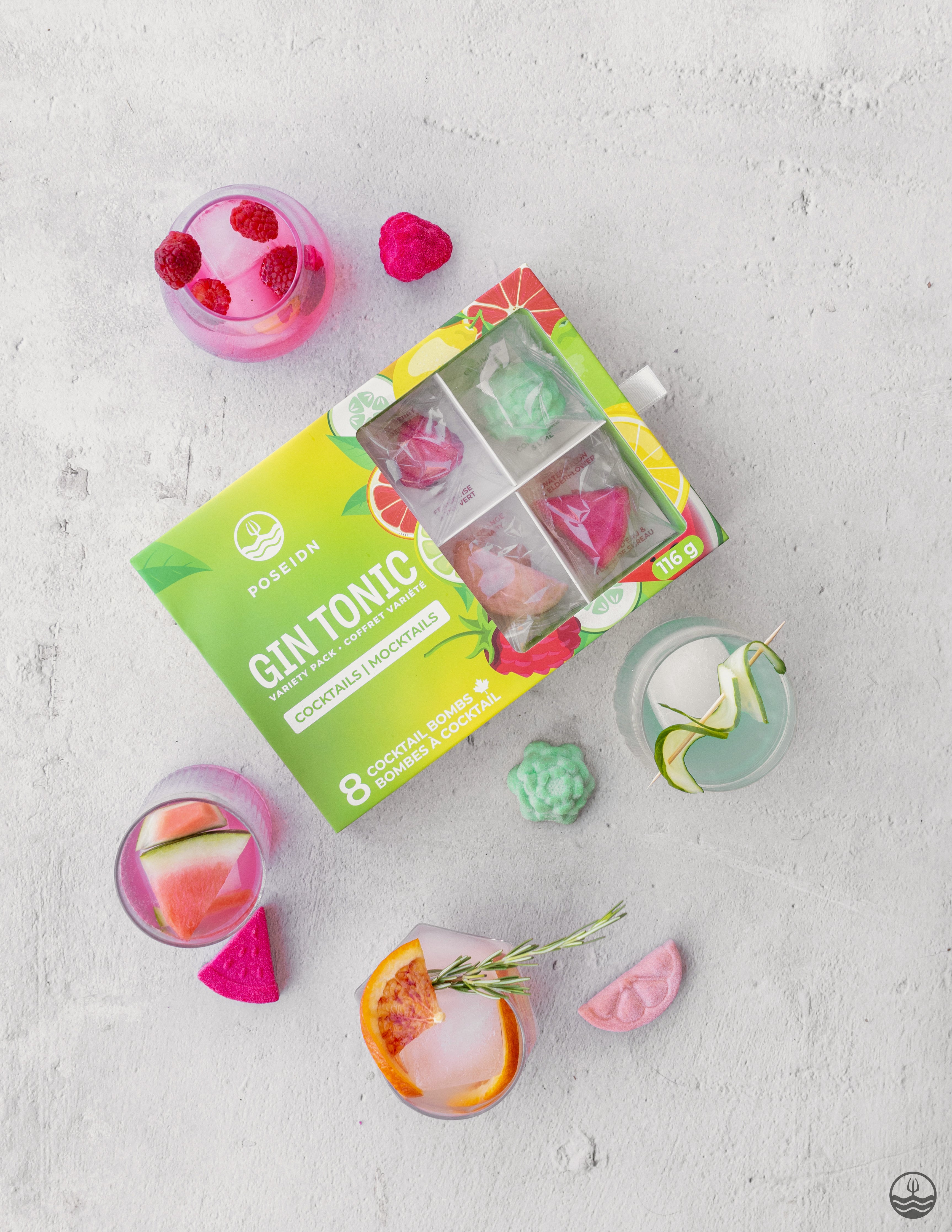 Coffret bombes à cocktail - Gin Tonic