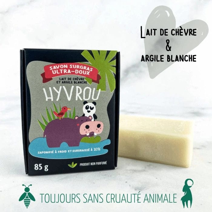 HYVROU - Body soap for children - Goat's milk and white clay
