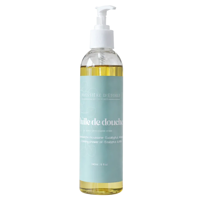 Huile de douche moussante eucalyptus et menthe