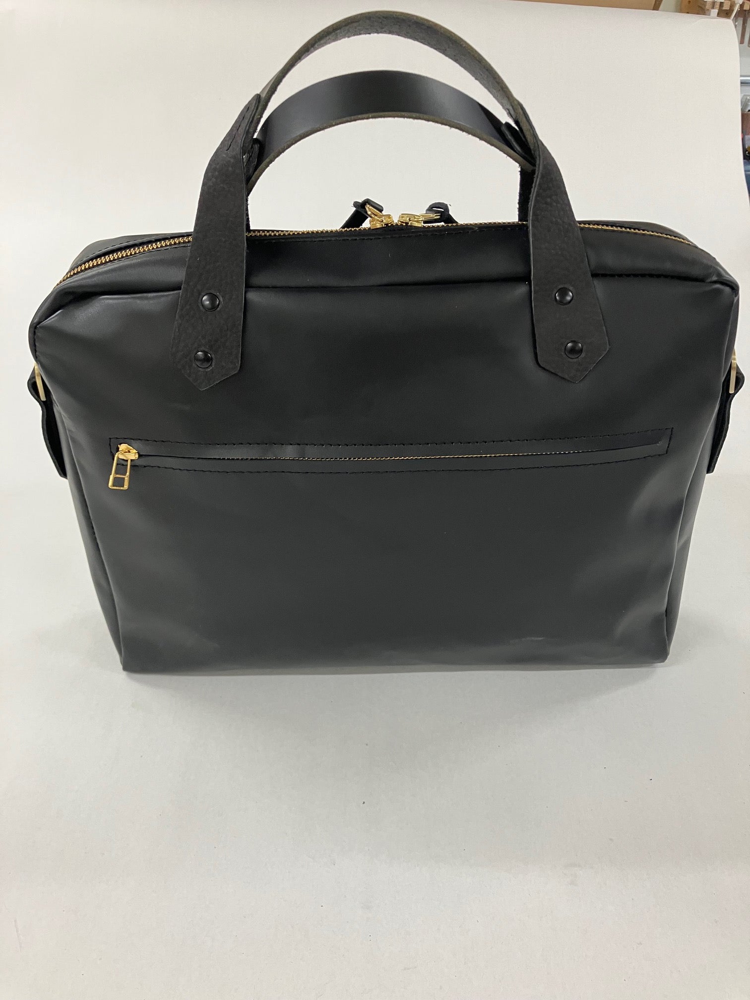 Mallette en cuir, attaché-case, sac messager en cuir noir