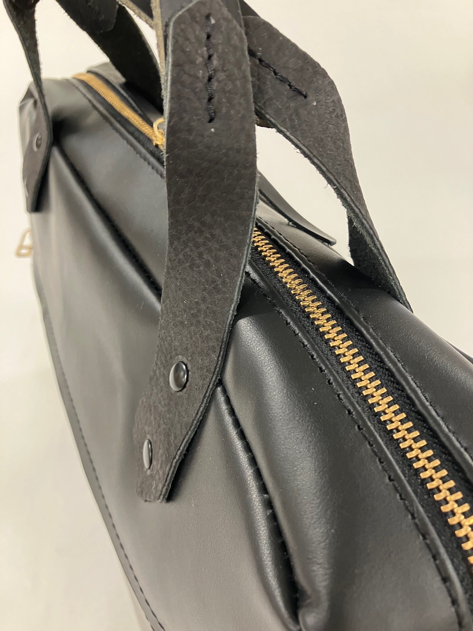 Mallette en cuir, attaché-case, sac messager en cuir noir