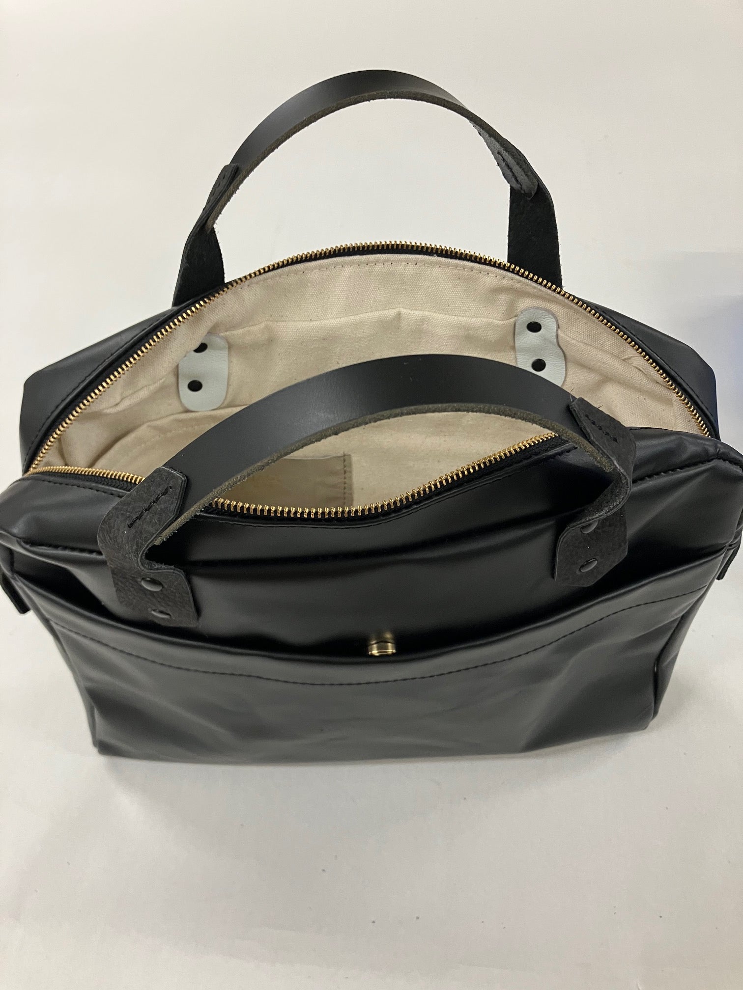 Mallette en cuir, attaché-case, sac messager en cuir noir