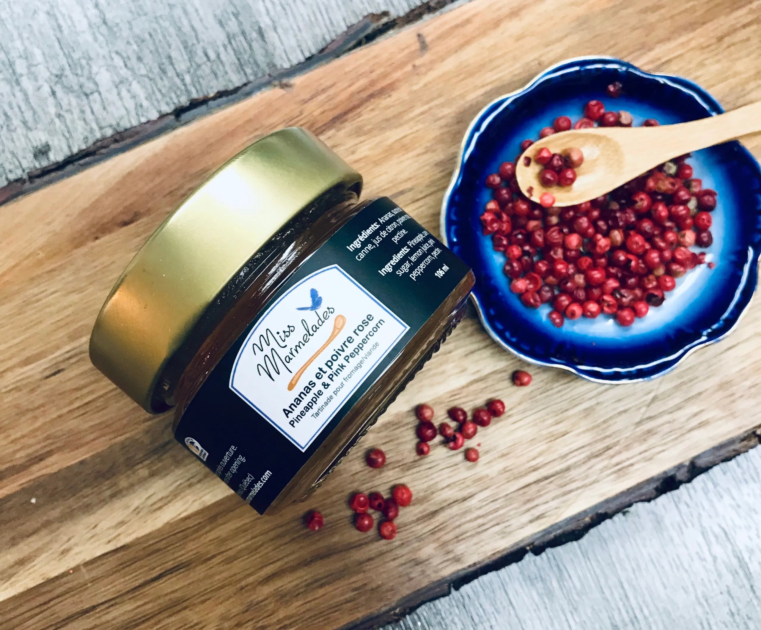 Marmelade - Ananas et poivre rose