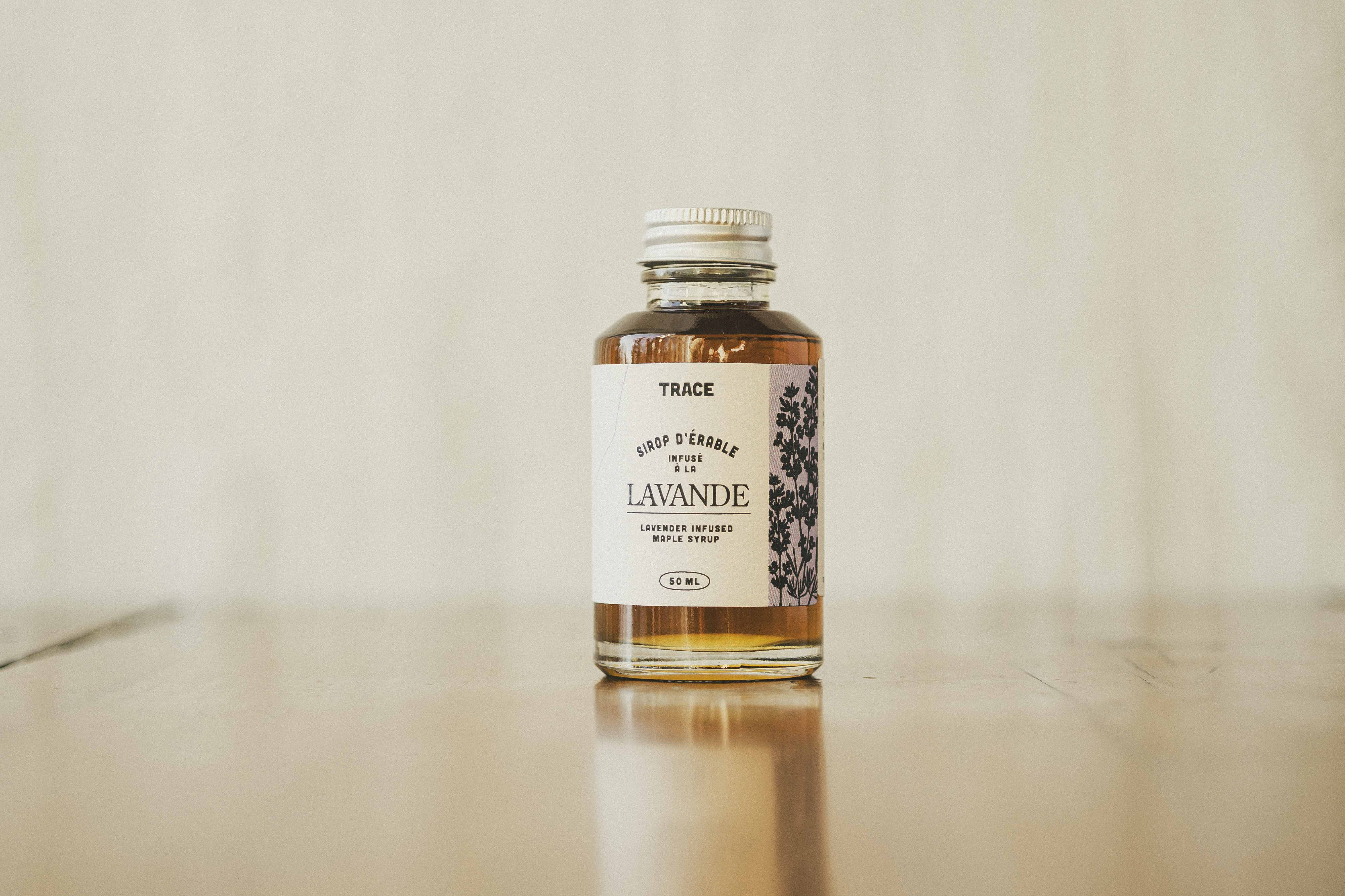 Sirop d'érable infusé à la lavande