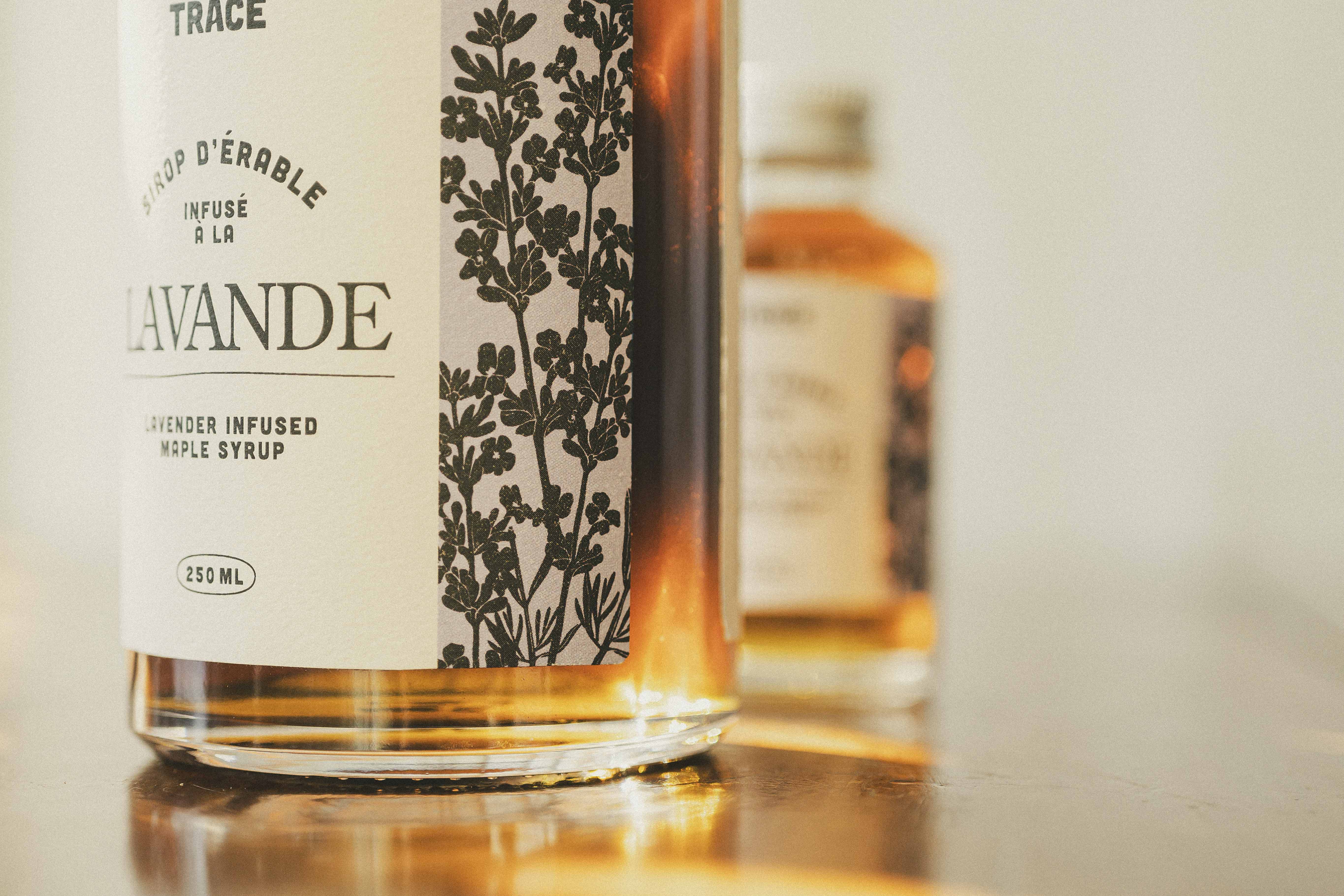 Sirop d'érable infusé à la lavande