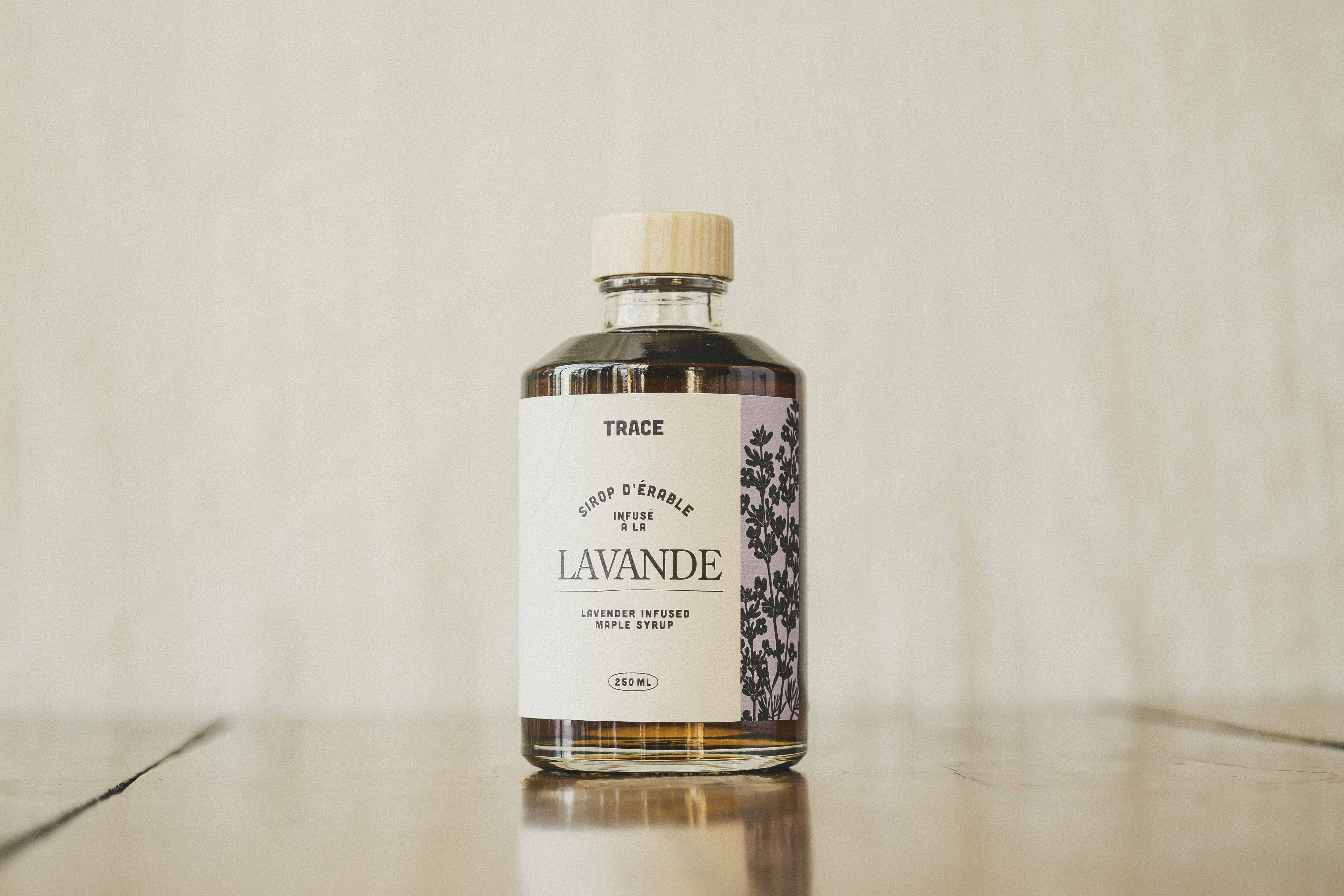 Sirop d'érable infusé à la lavande