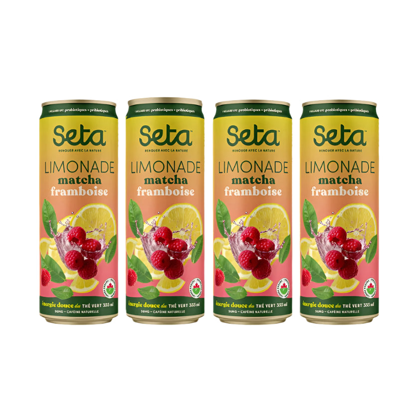 Limonade matcha framboise