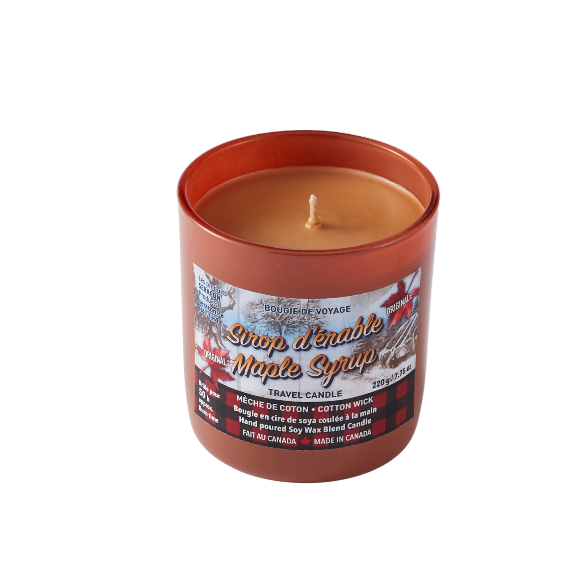 Chandelle au sirop d’érable - Pot Ambré