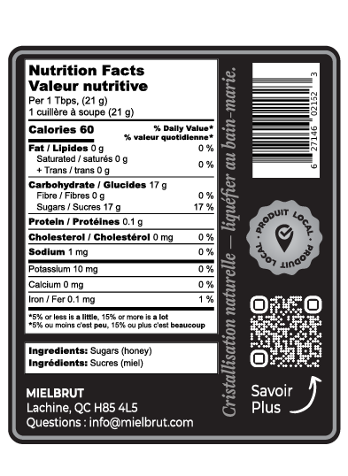 Miel fouetté/baratté