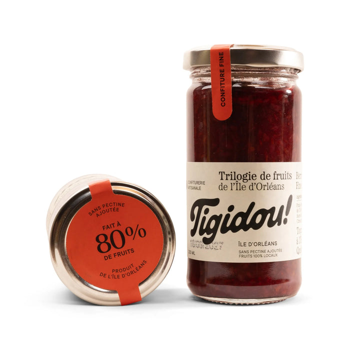 Confiture trilogie - Fraise, framboise et mûre