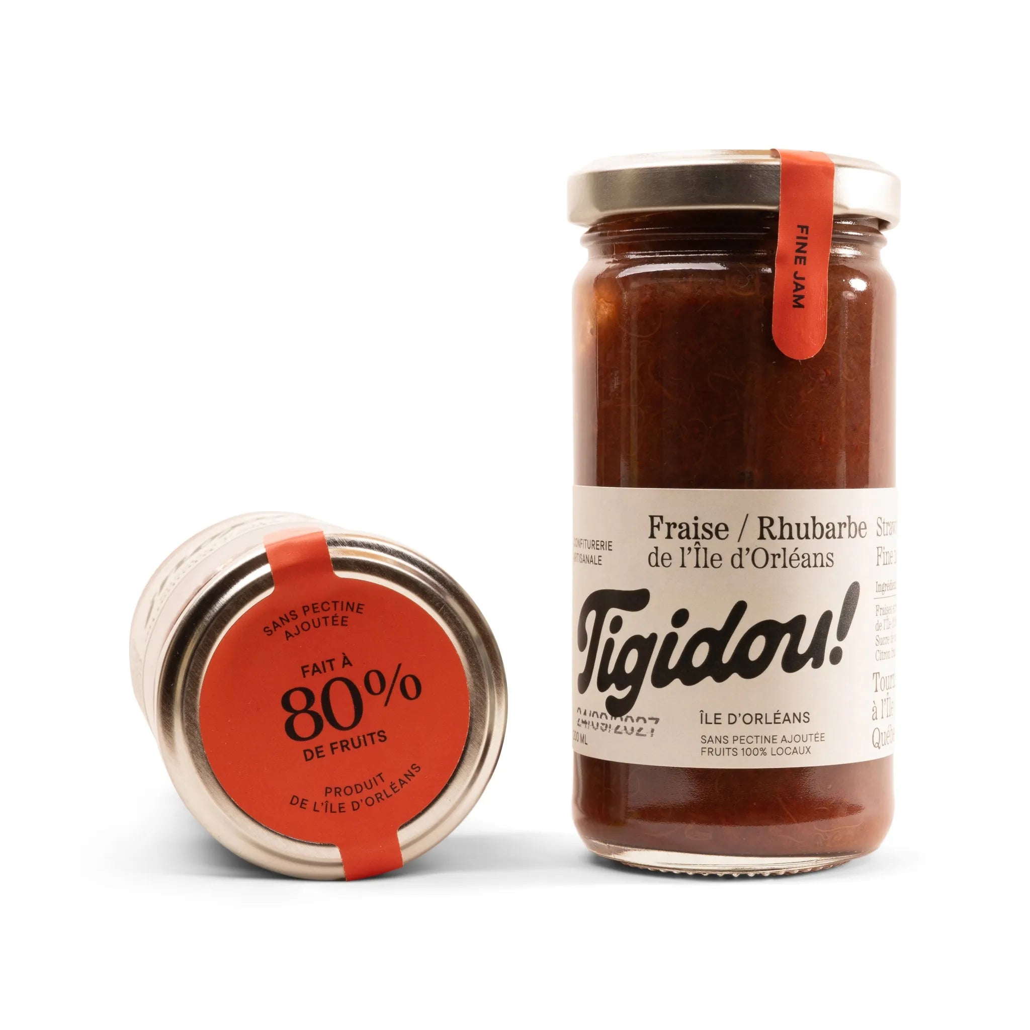 Confiture fraise rhubarbe