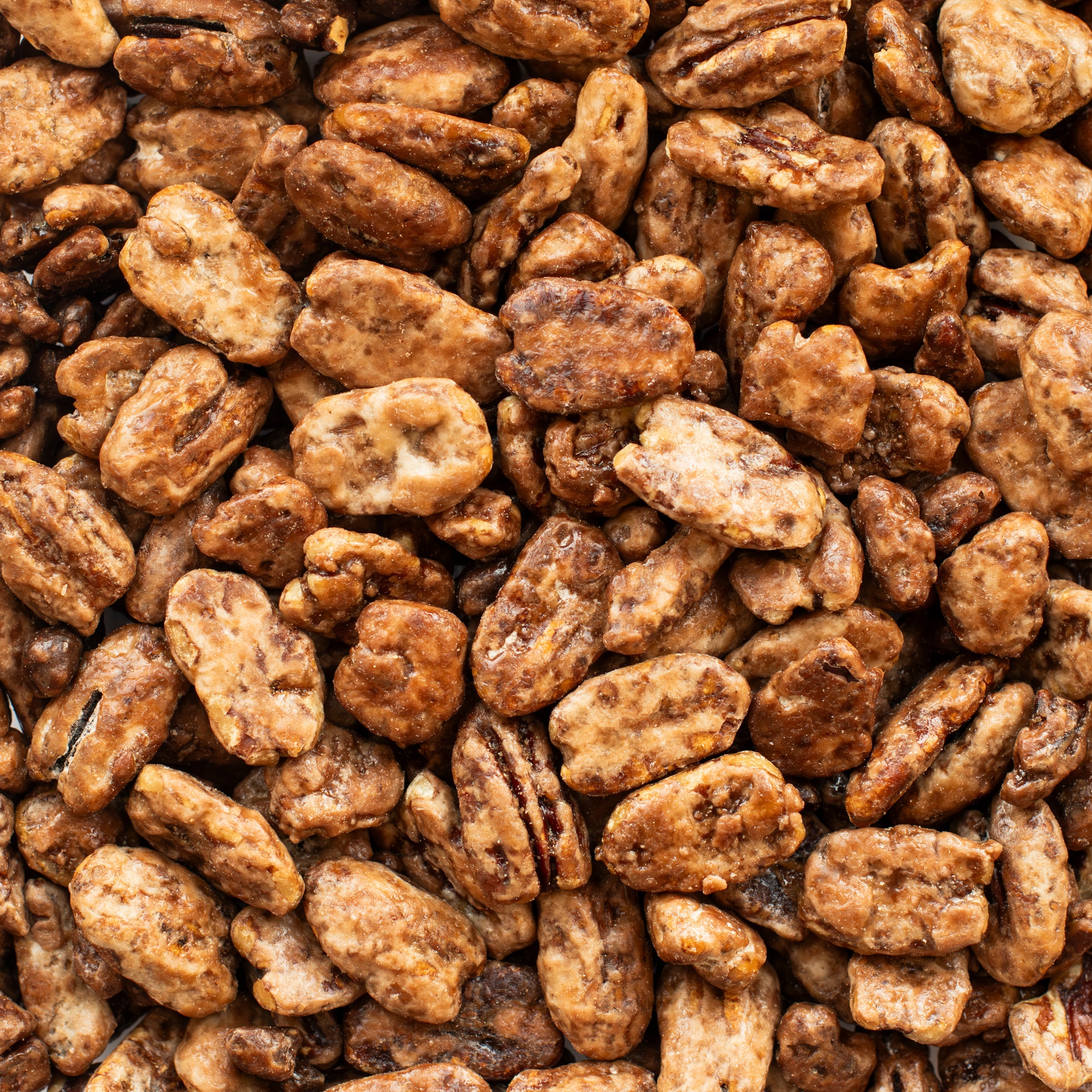 Gros plan des pacanes rôties à l'érable de Nutterie