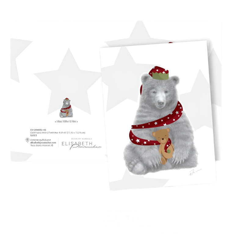 Greeting Card - Miss Millie &amp; Nini (Christmas)