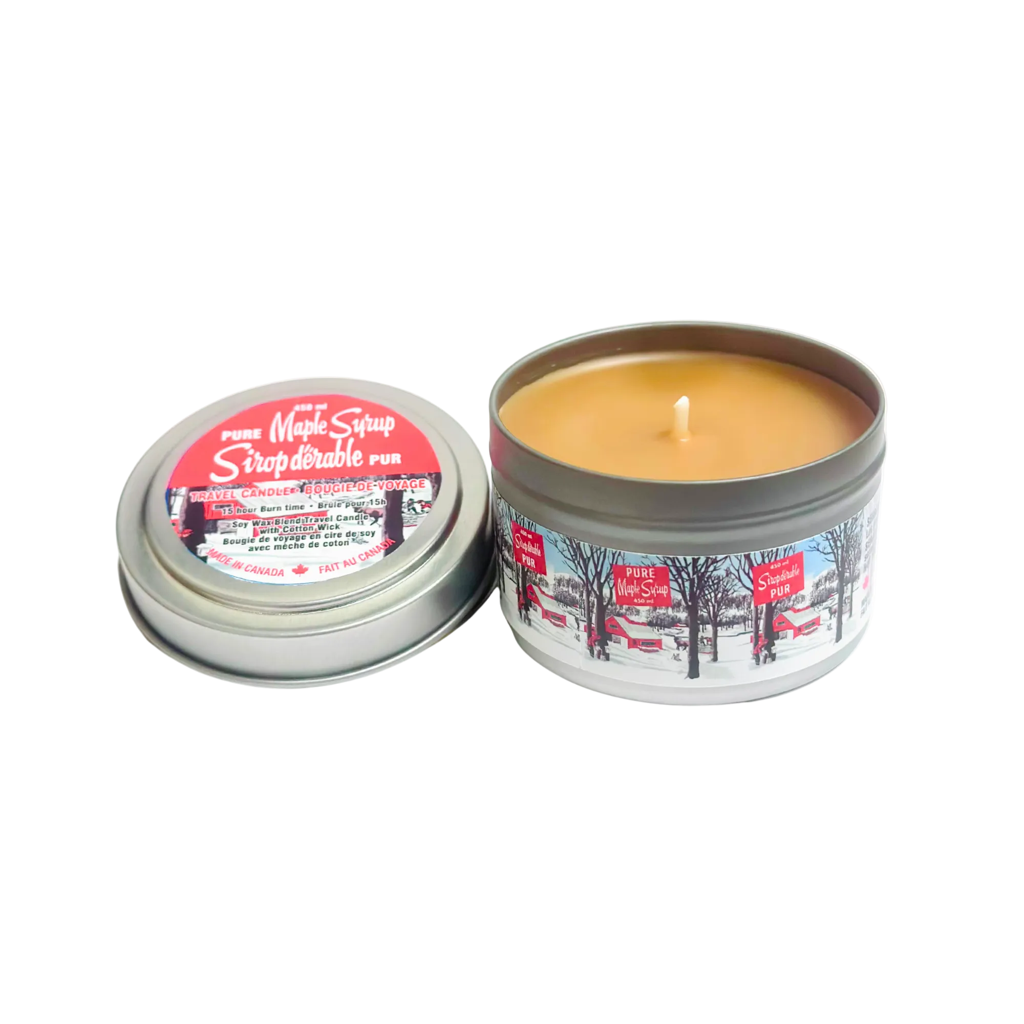 Chandelle au sirop d’érable - Boîte de Voyage