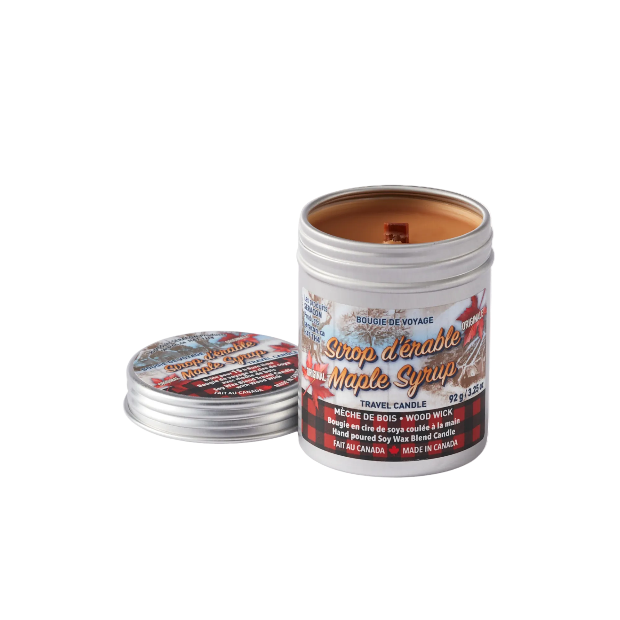 Chandelle au sirop d’érable - Boîte de Voyage