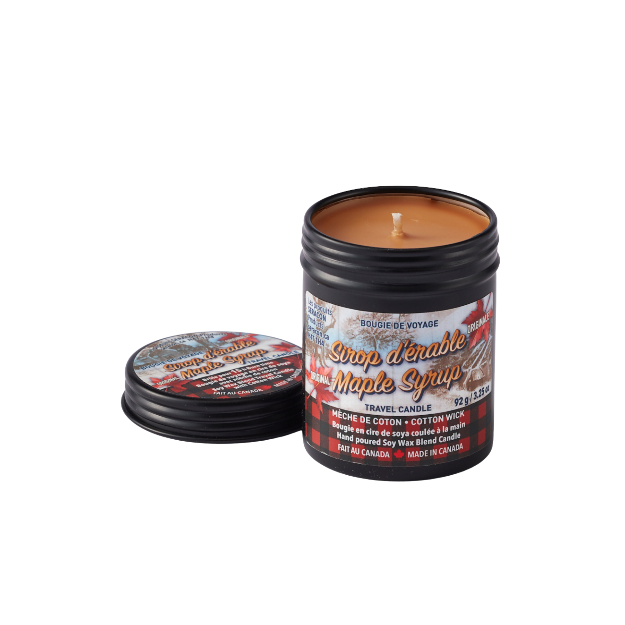 Chandelle au sirop d’érable - Boîte de Voyage