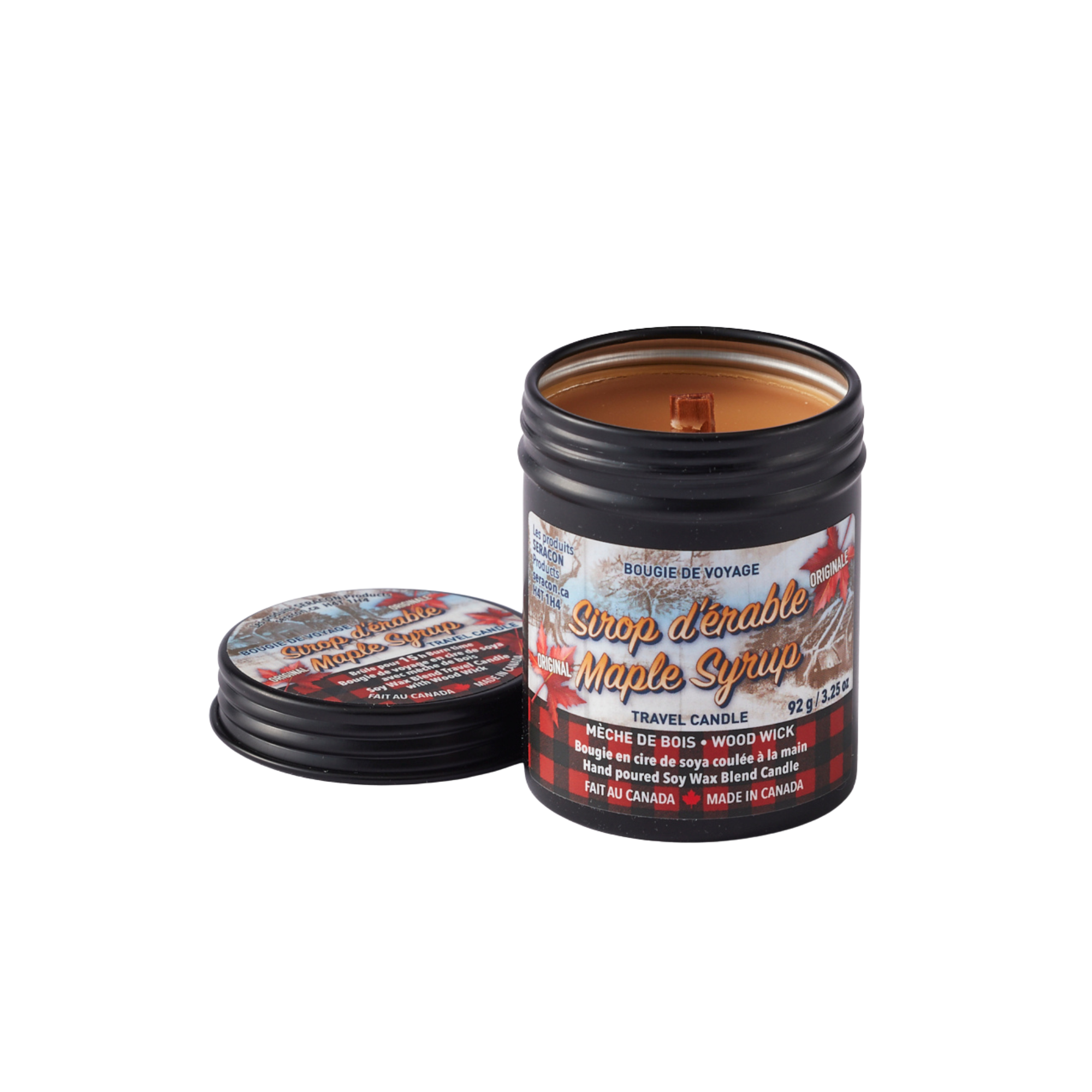 Chandelle au sirop d’érable - Boîte de Voyage