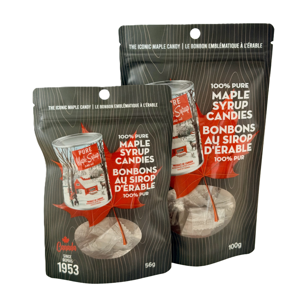 Bonbons au sirop d'érable 100 % pur