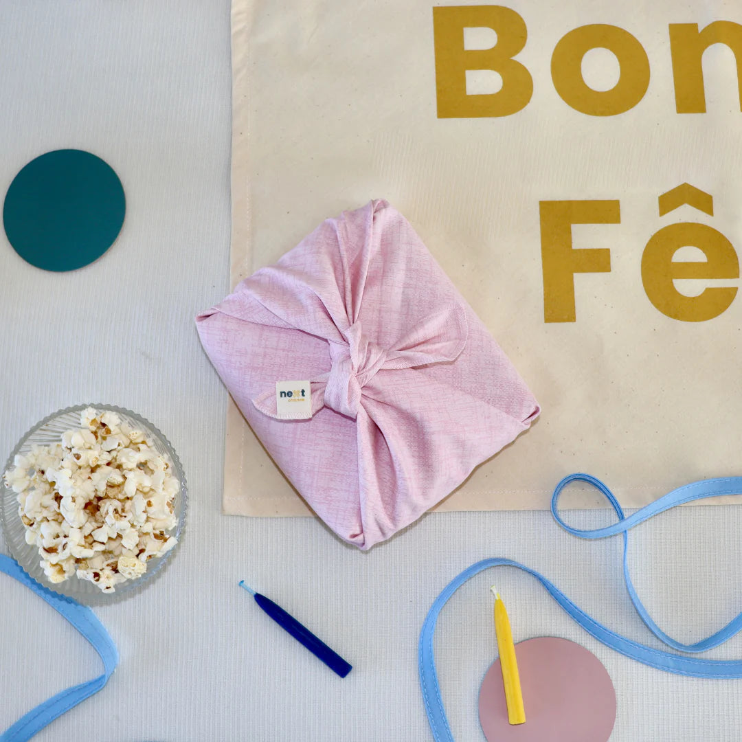 Furoshiki reusable packaging - Pink 