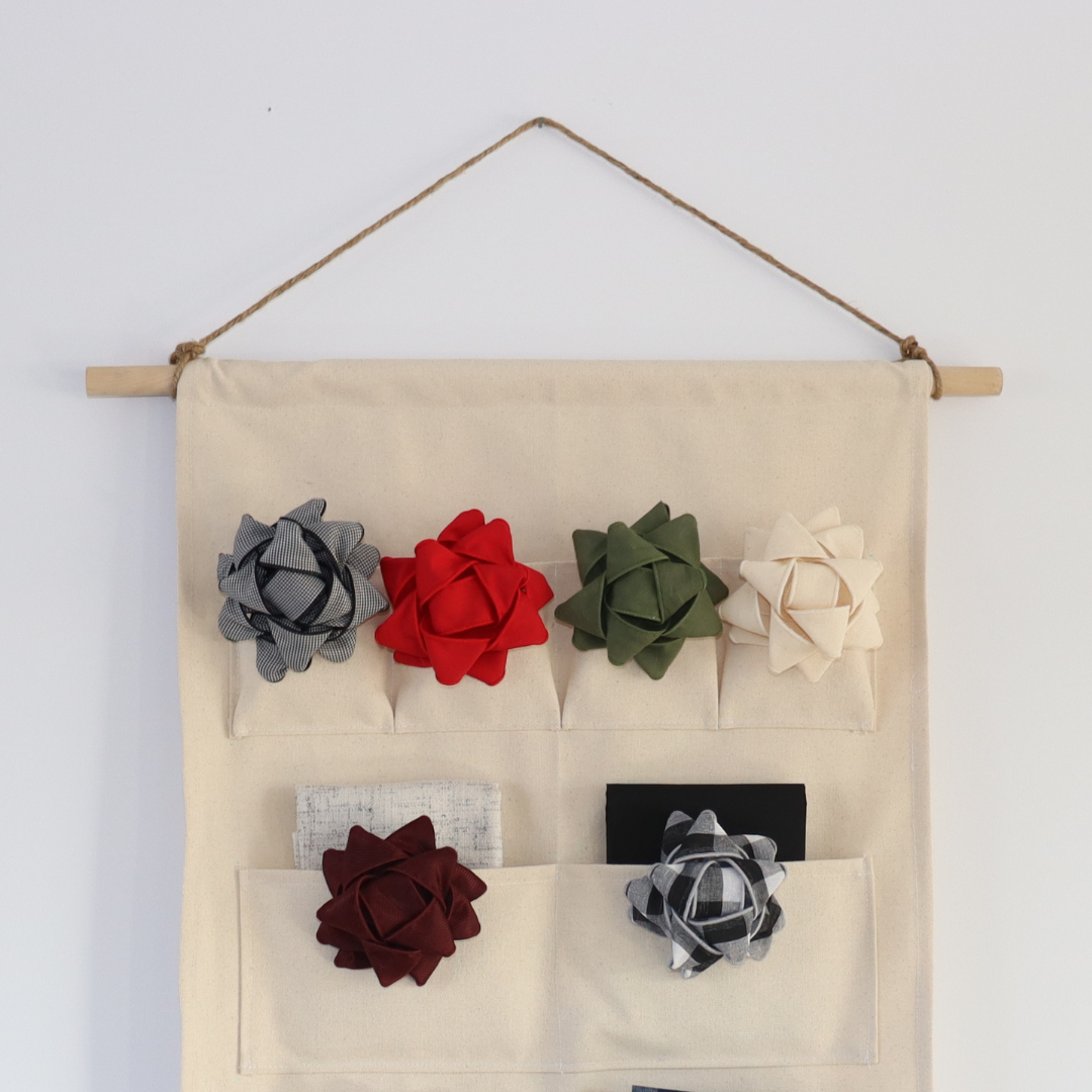 Rangement mural fait de tissu récupéré - Coton