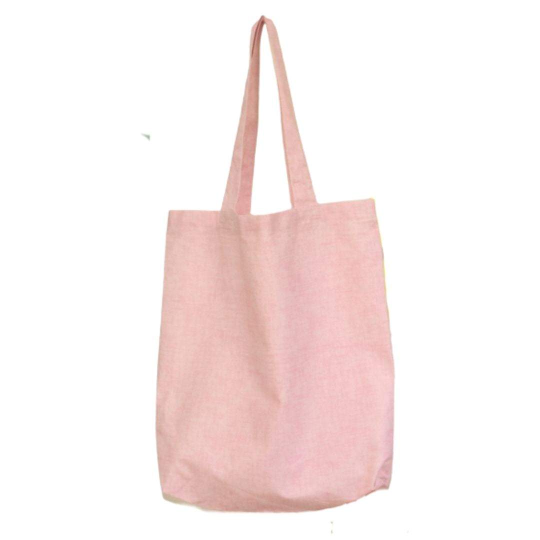 Sac réutilisable tote bag pochette intérieure - Rose