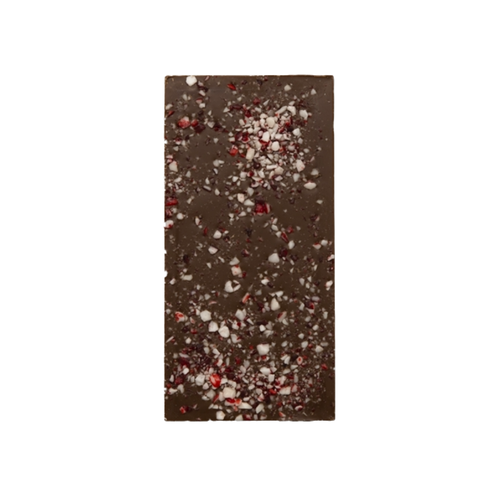 Tablette de chocolat - Éclats de canne de bonbons