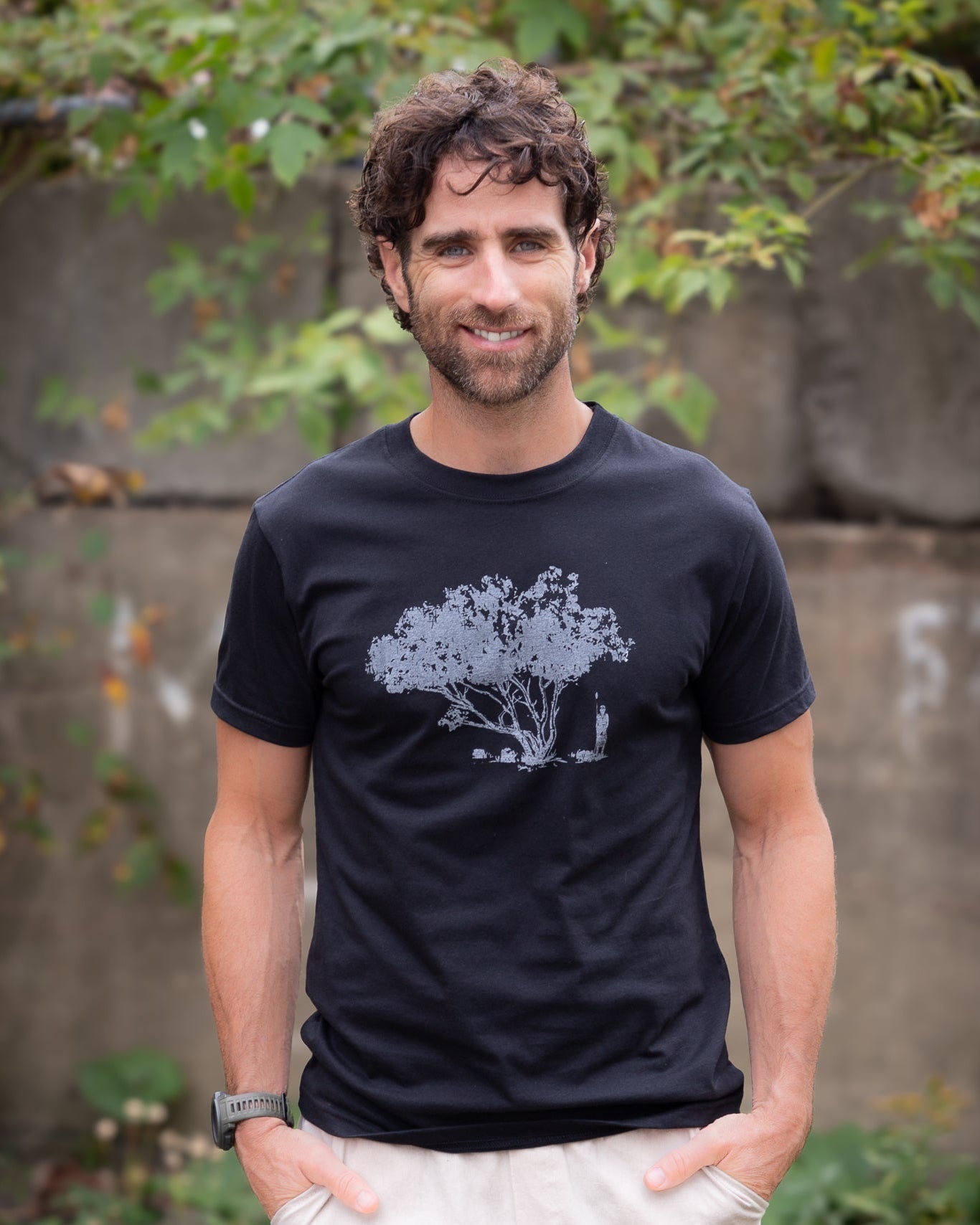 T-shirt Abaka en coton bio (Abre noir)