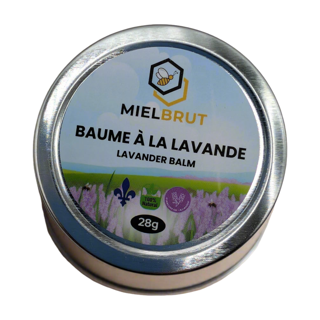 Baume à la cire d'abeille et à la lavande 1 oz – Soulagement apaisant pour la peau et les lèvres sèches