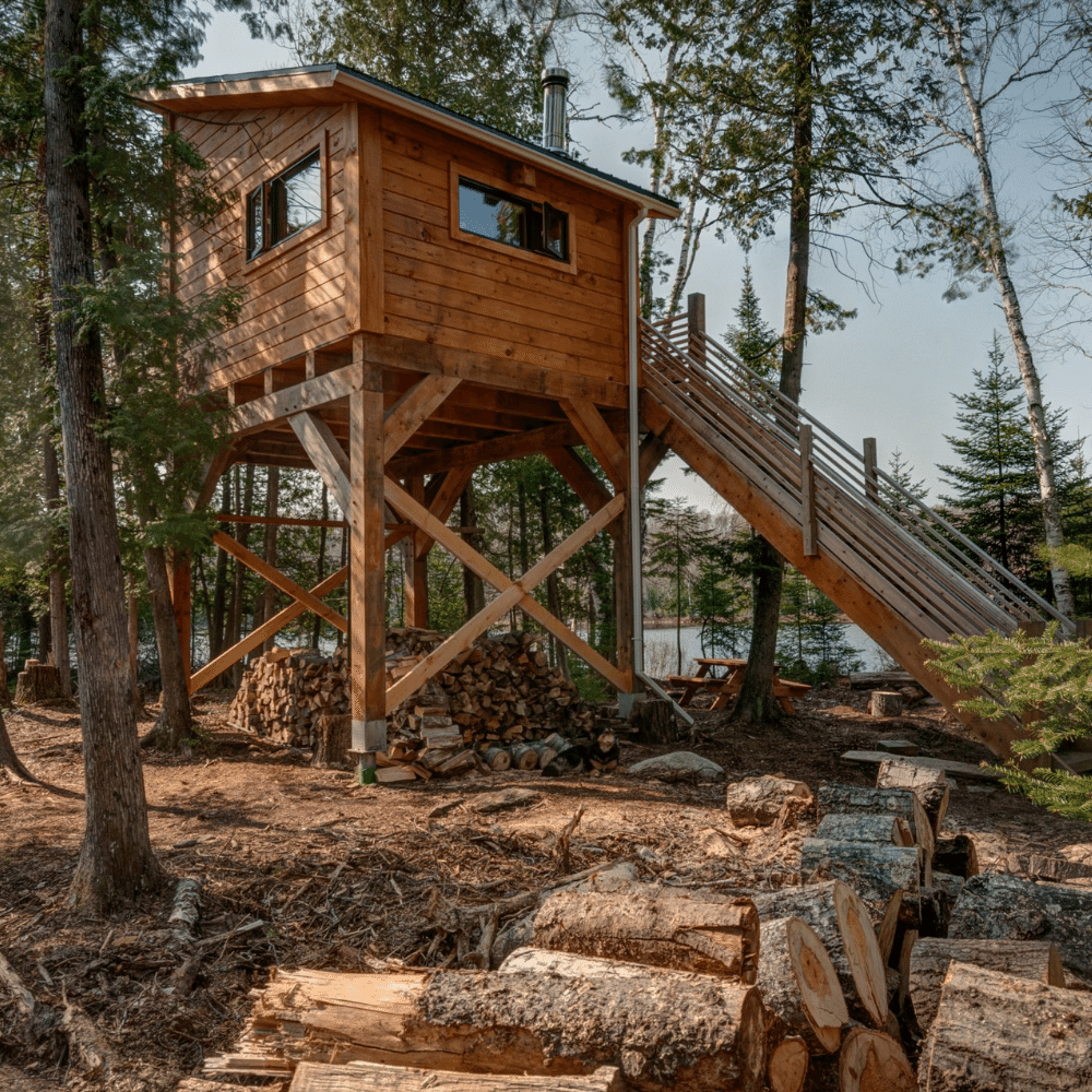 Deux nuits dans une cabane dans les arbres pour 2 personnes - Refuges du Lac Démêlé