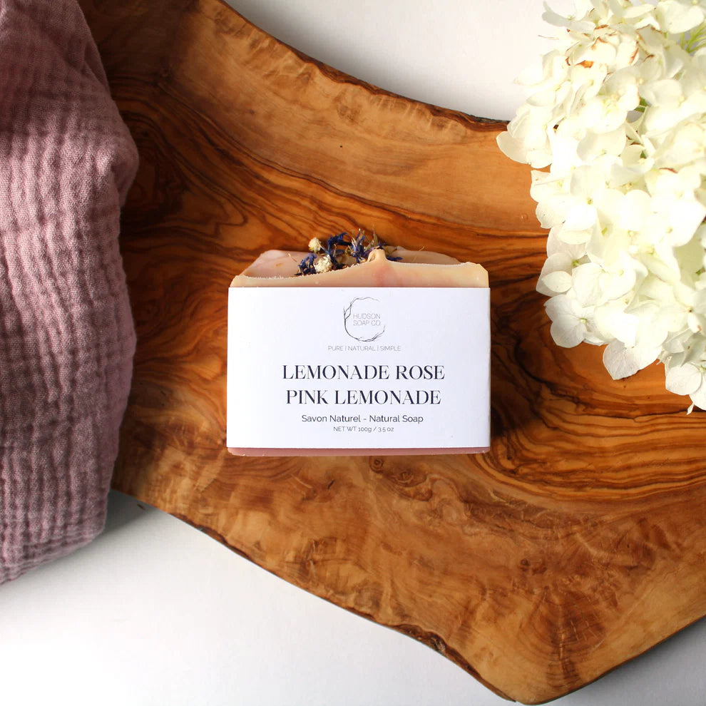 Savon artisanal naturel - Limonade Rose
