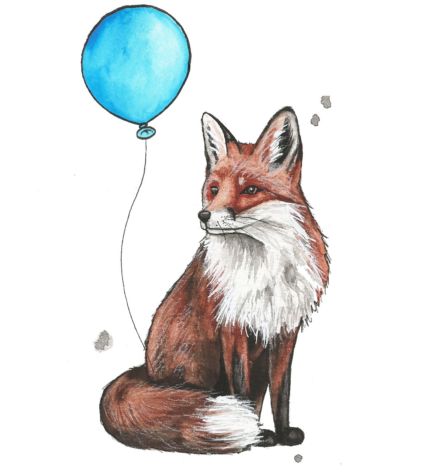 Carte de souhait - Carte Renard