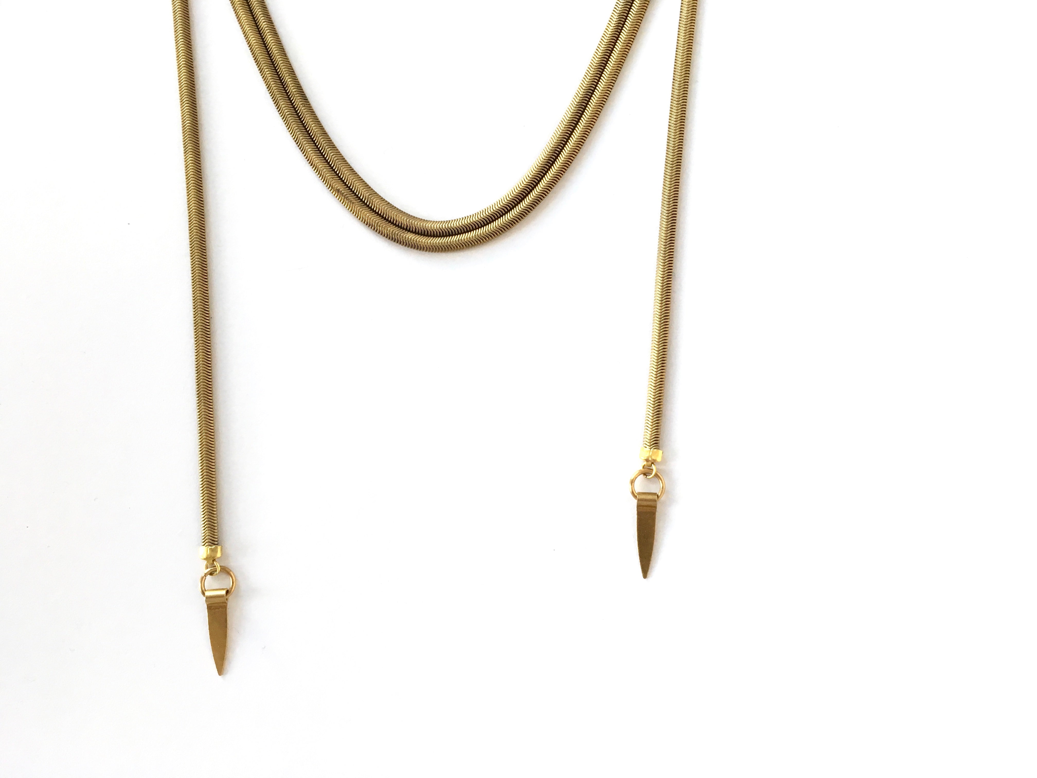 Collier enroule en or - Siren