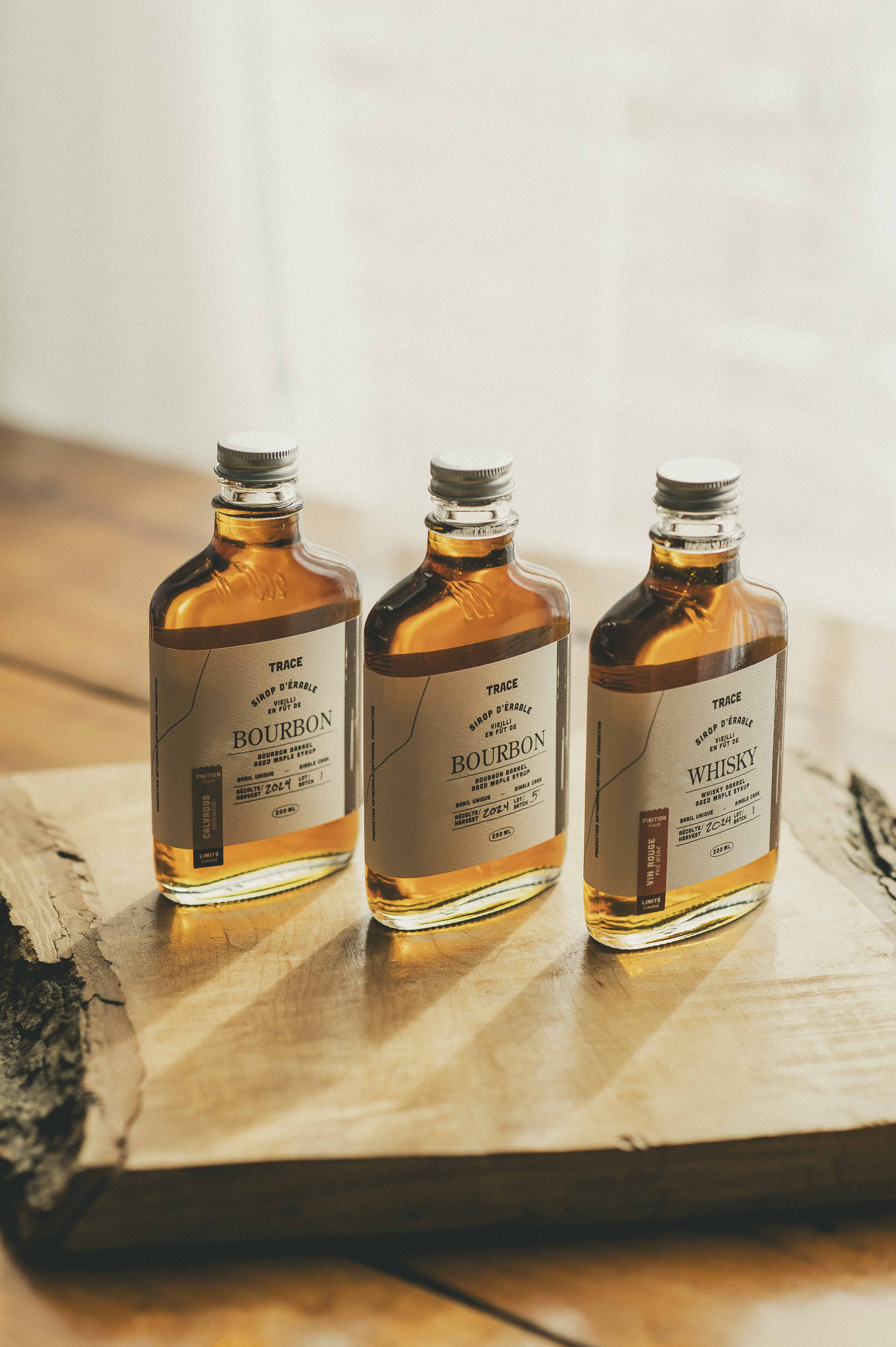Sirop d'érable vieilli en fût de Bourbon (Finish Calados - Édition limitée)