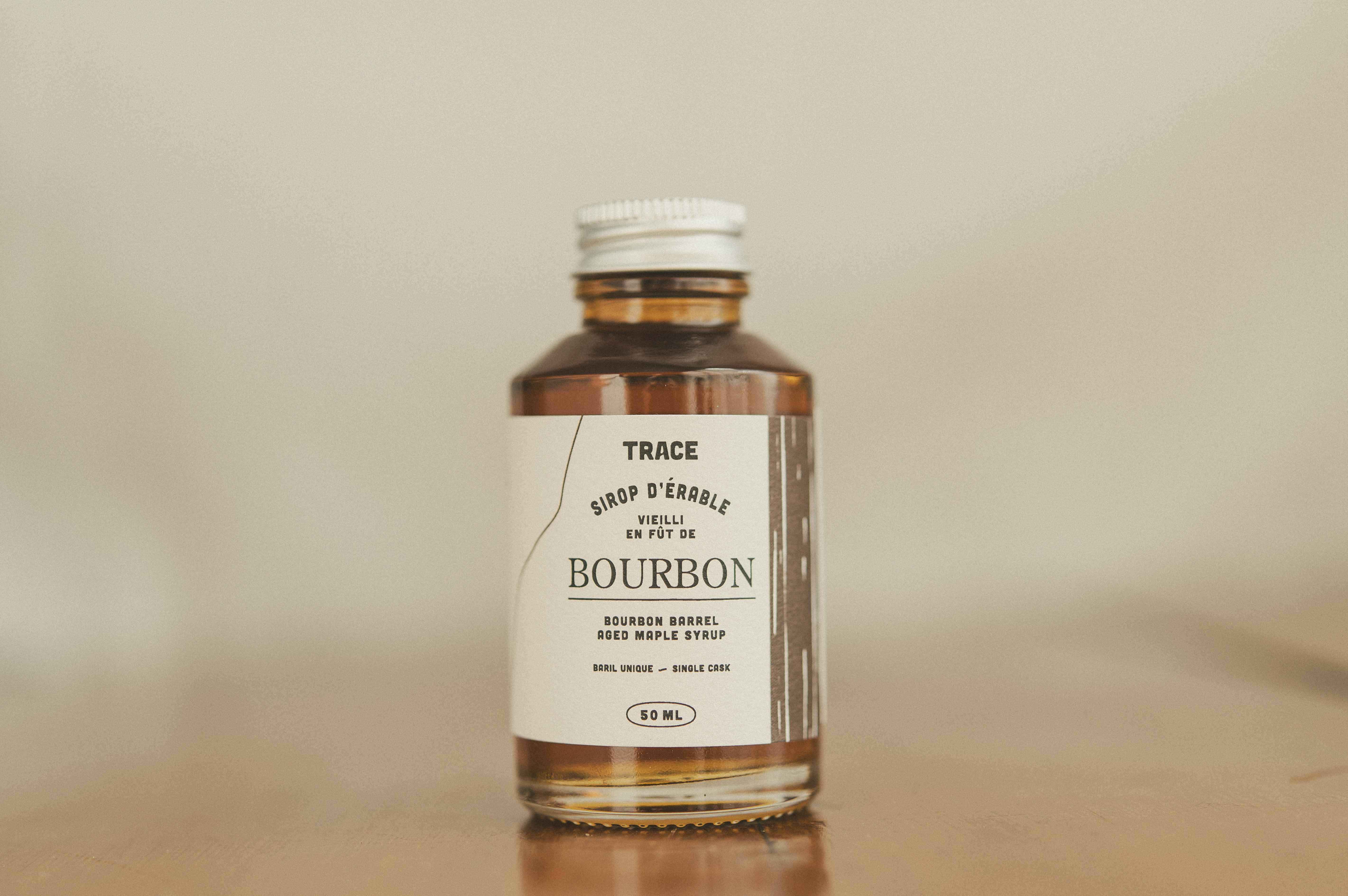 Sirop d'érable vieilli en fût de Bourbon